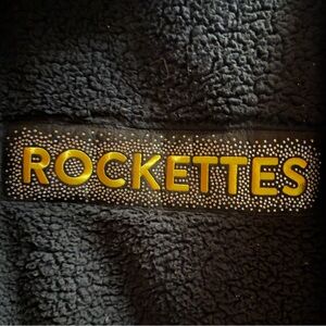 RARE Jill Martin Chunky Comfy Black Sherpa Hooded Lounger Jacket Pockets!! Sz XL